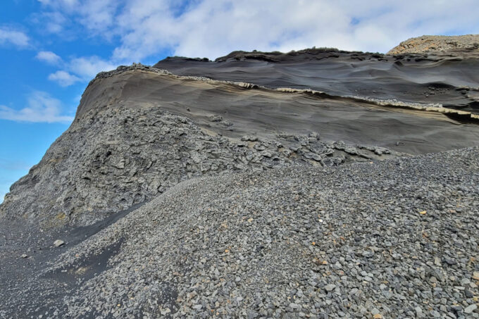 Pillow basalts of Stapafell quarry, Iceland.