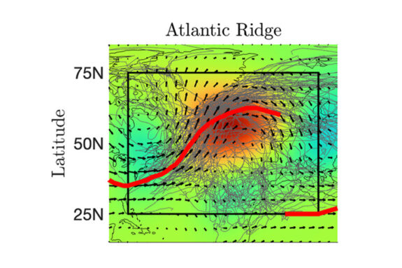 Map of a cyclone track.